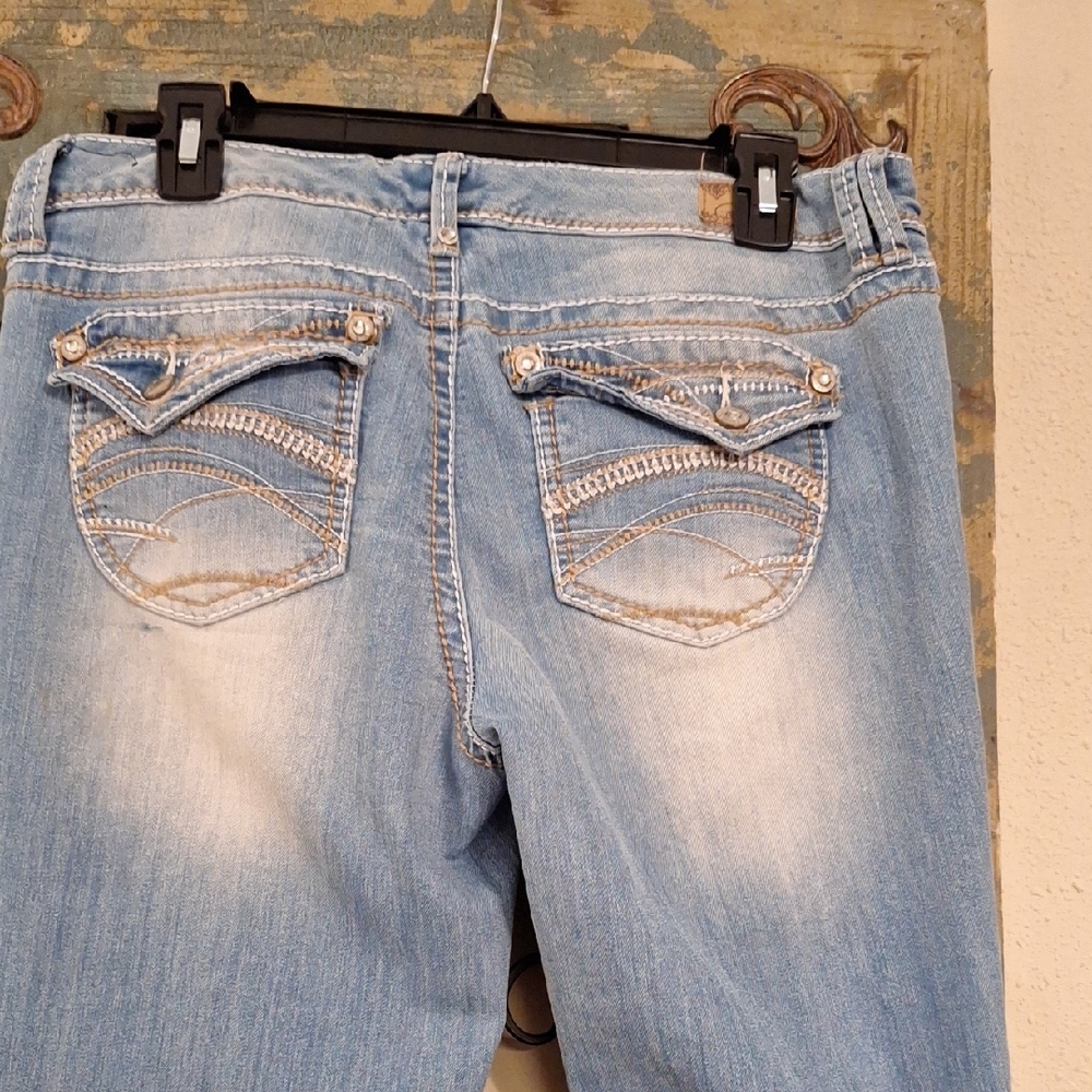 Reign Women's Light Blue Boot Cut Jeans. Excellent Condition NWOT Size 13 - Picture 8 of 14